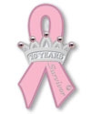 10 Year Survivor Pink Ribbon Pin