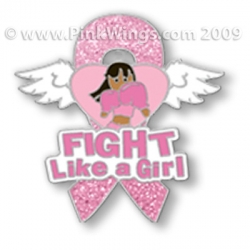 Fight Like a Girl Dark Pin